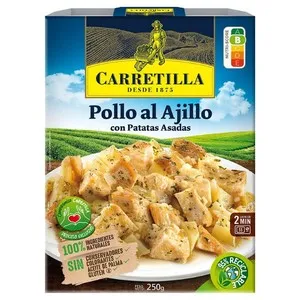 CARRETILLA Pollastre a l'all amb patates rostides