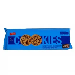 BONPREU Galetes cookies amb trossos de xocolata i xocolata amb llet