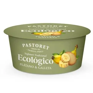 EL PASTORET Iogurt artesà ecològic de plàtan i galeta