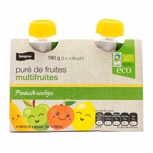 BONPREU Puré de fruites multifruites ecològic