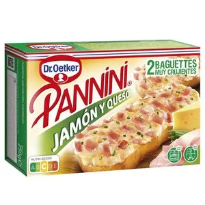 PANNINI Baguette de pernil dolç i formatge