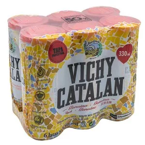 VICHY CATALAN Aigua amb gas 6x33 cl en llauna