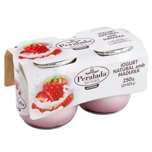 PERALADA Iogurt natural amb maduixa Km0