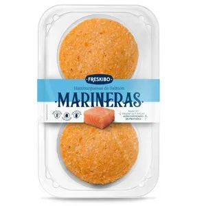 MARINERAS FRESKIBO Hamburguesa de salmó en safata de 2 unitats