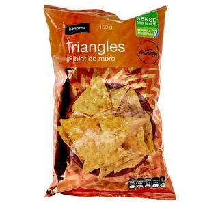 BONPREU Triangles de blat de moro sabor formatge