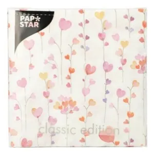 PAPSTAR Tovallons cors Papstar 33x33cm