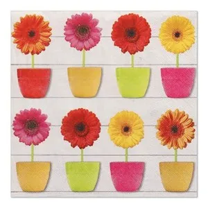 PAPSTAR Tovallons de 33 cm Flors