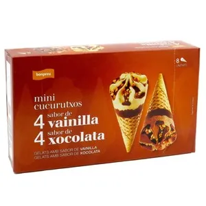 BONPREU Mini cucurutxos sabor de vainilla i sabor de xocolata