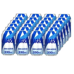 AQUARIUS ORIG Refresc sabor llimona zero sucre 24x33 cl en llauna