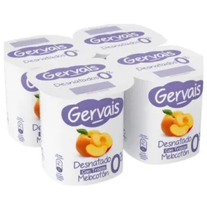 GERVAIS Iogurt desnatat de préssec amb trossos