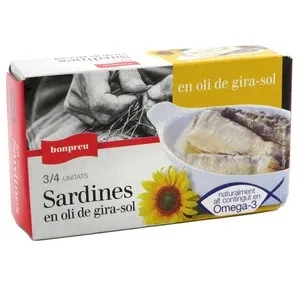 BONPREU Sardines en oli de gira-sol