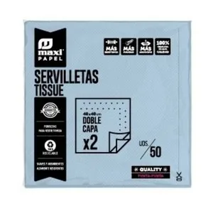 MAXI PRODUCTS Tovallons de paper 40x40 cm Blau