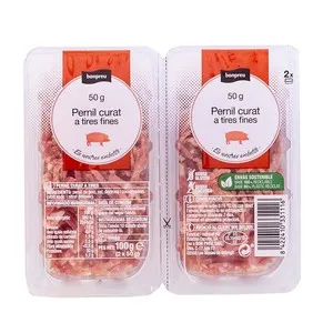 BONPREU Pernil curat a tires fines