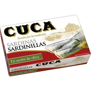 CUCA Sardines petites amb oli d'oliva