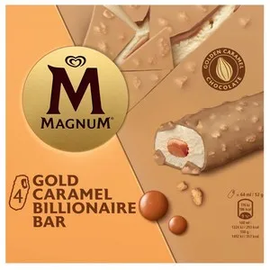 MAGNUM Gelat de xocolata blanca amb caramel en barra Gold
