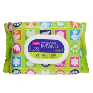 BONPREU Paper higiènic humit infantil 100 unitats
