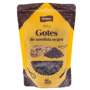 BONPREU Gotes de xocolata negra
