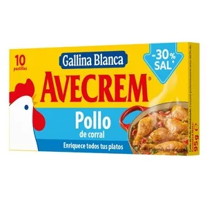 AVECREM Brou de pollastre baix en sal en pastilles