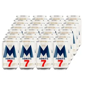MORITZ 7 Cervesa 100% malta 24x33 cl en llauna