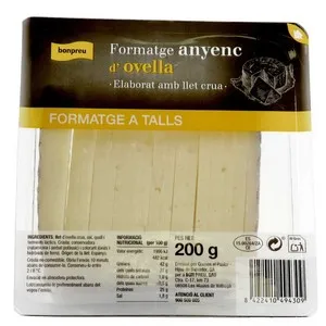 BONPREU Formatge anyenc d'ovella