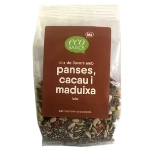 ECOBASICS Llavors amb panses, cacau i maduixa ecològiques