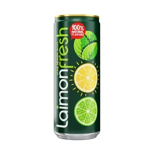 LAIMON Refresc de llima-llimona amb menta en llauna