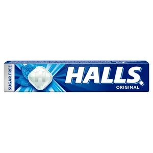 HALLS Caramels sense sucre sabor mentolat
