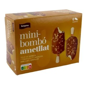 BONPREU Gelat minibombó ametllat