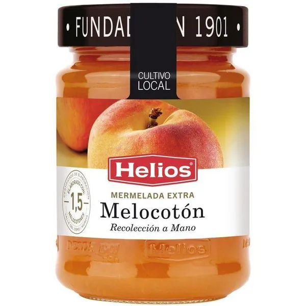 Mermelada de melocoton HELIOS, frasco 340 g
