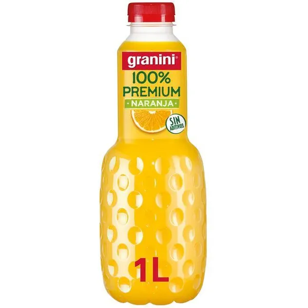 Zumo de naranja 100% Premium GRANINI, botella 1 litro