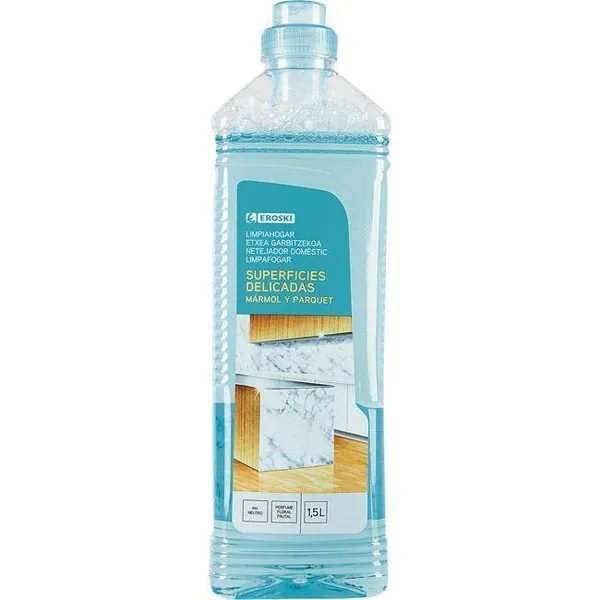 Limpiador superficies delicadas EROSKI, botella 1,5 litros