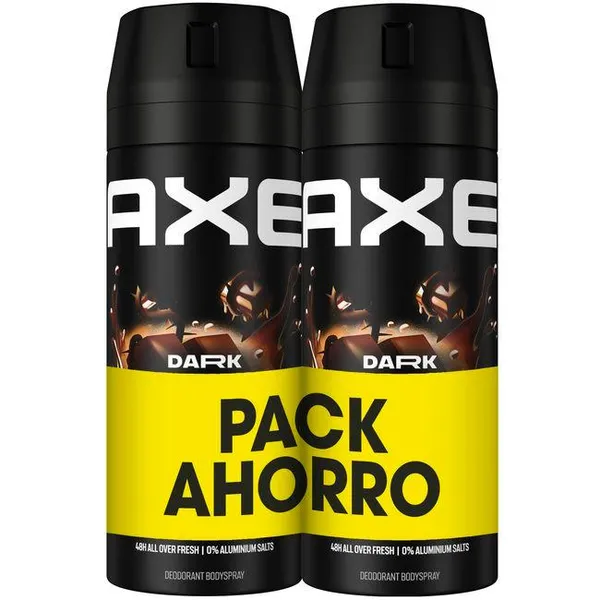Desodorante para hombre Dark Temptation AXE, pack 2x150 ml
