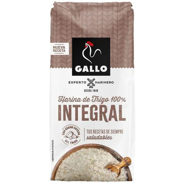 Harina integral GALLO, paquete 1 kg