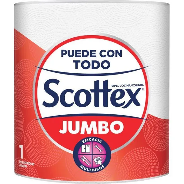 Papel de cocina jumbo SCOTTEX, paquete 1 rollo
