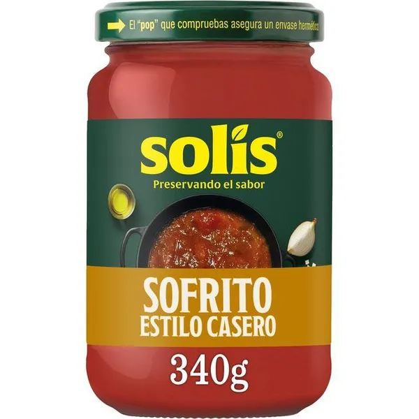 Tomate sofrito estilo casero SOLIS, frasco 340 g