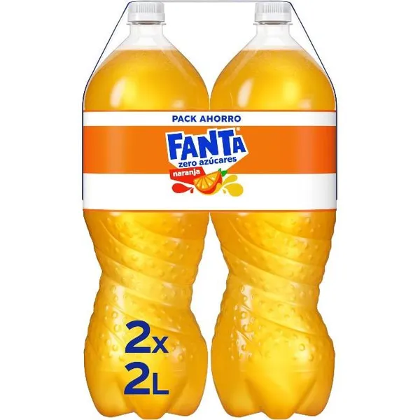 Refresco de naranja FANTA Zero, pack 2x2 litros