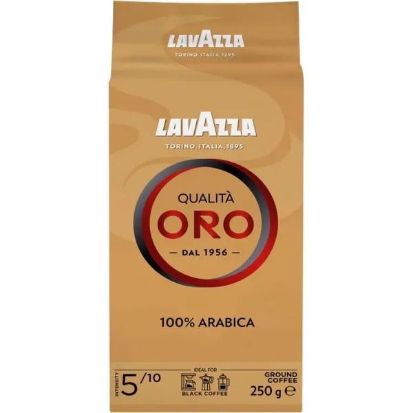 Café molido natural Qualita Oro LAVAZZA, caja 250 g