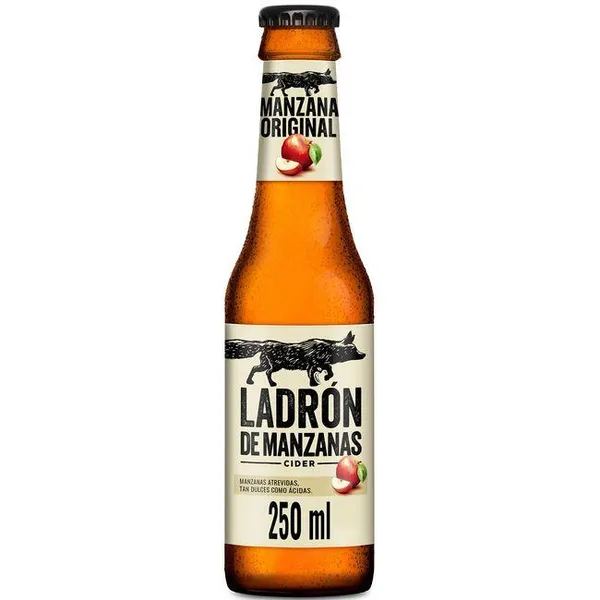 Cider LADRÓN DE MANZANAS, botellín 25 cl