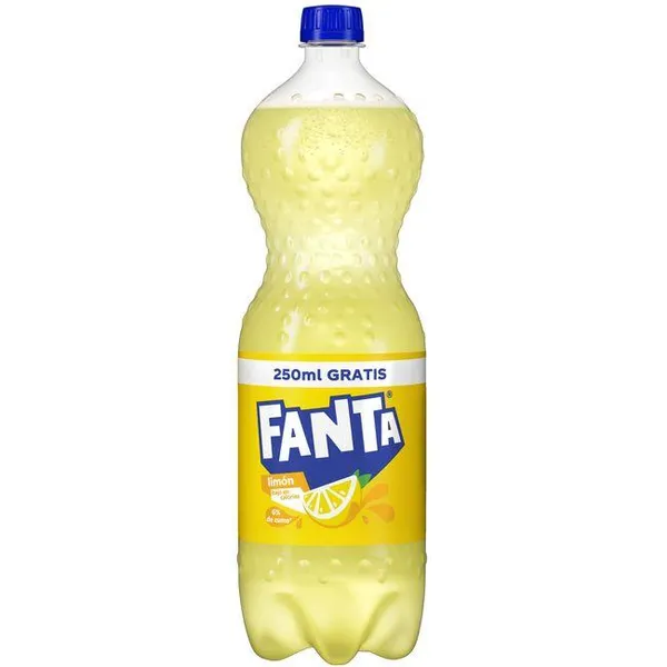 Refresco de limón con gas FANTA, botella 1,25 litros