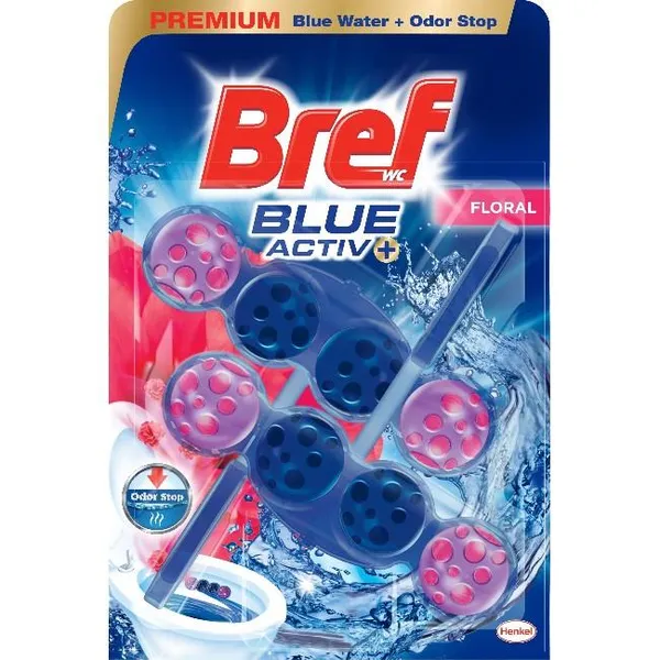 Limpiador duplo active Blue Floral WC BREF, pack 2x50 g