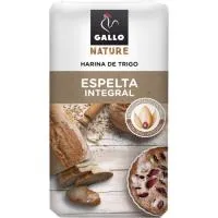 Harina integral de trigo-espelta GALLO NATURE, paquete 1 kg