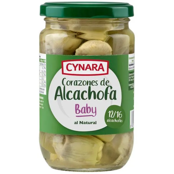 Corazón de alcachofa baby 12/16 frutos CYNARA, frasco 175 g