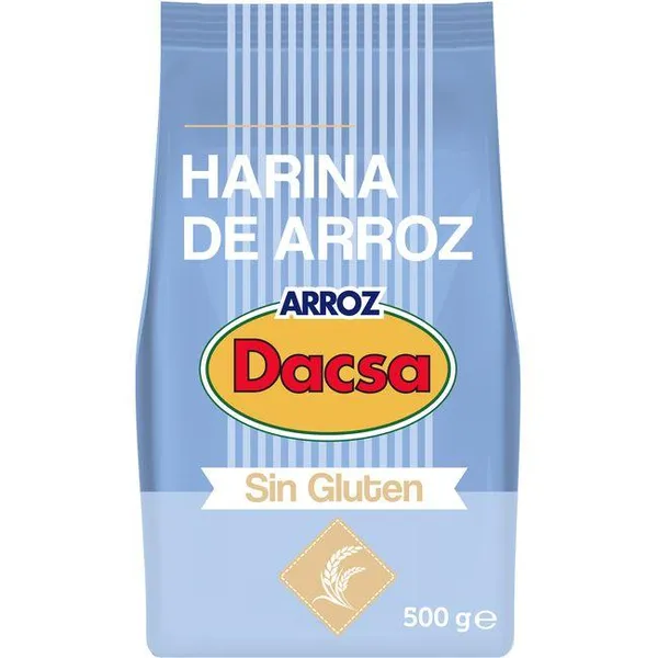 Harina de arroz DACSA, paquete 500 g