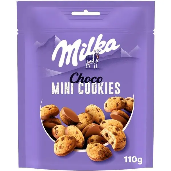 Galletas Mini cookies MILKA, bolsa 110 g