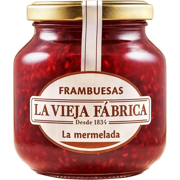 Mermelada de frambuesa LA VIEJA FÁBRICA, frasco 280 g