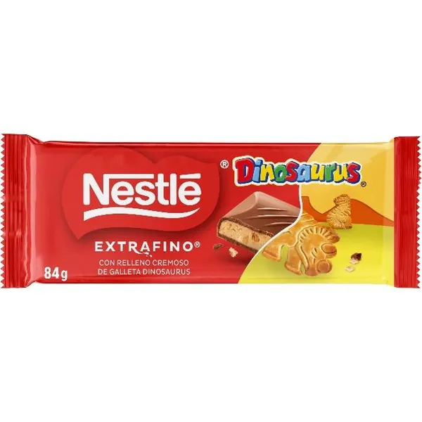 Chocolate con galleta Dinosaurus NESTLÉ, tableta 84 g