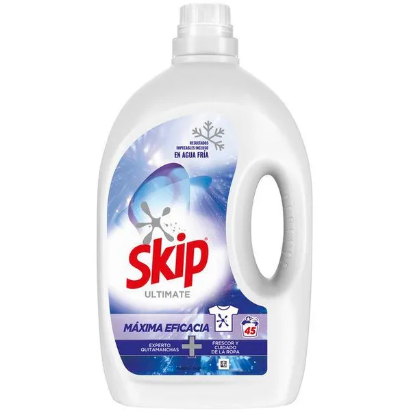 Detergente líquido máxima eficacia SKIP, garrafa 45 dosis