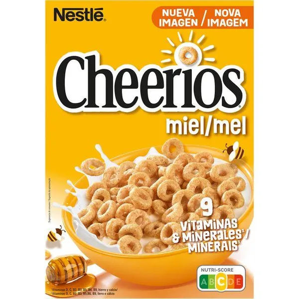 Cereales con miel NESTLE CHEERIOS, caja 330 g