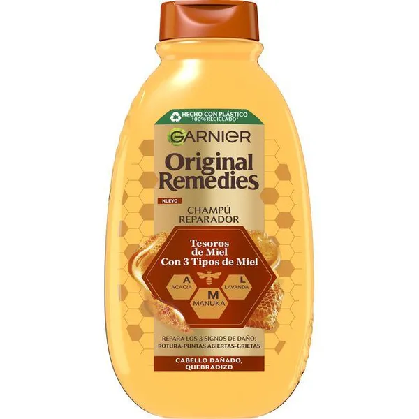 Champú tesoros de miel ORIGINAL REMEDIES, bote 400 ml