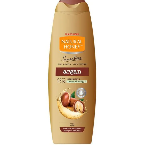Gel de ducha aceite de argán NATURAL HONEY, bote 650 ml
